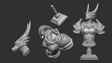 Armored Arsha Bust